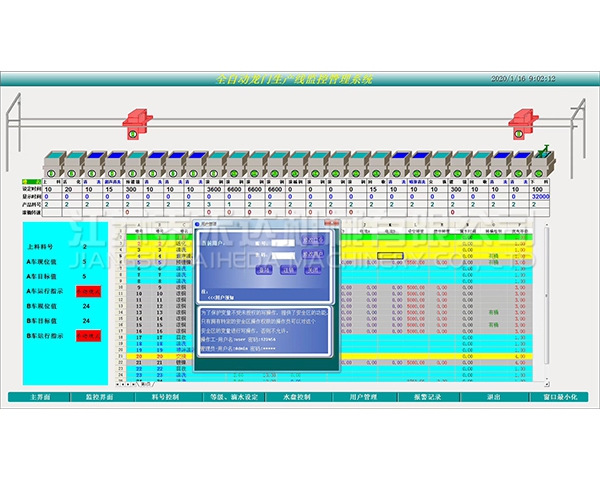 呼伦贝尔全自动龙门生产线监控管理系统